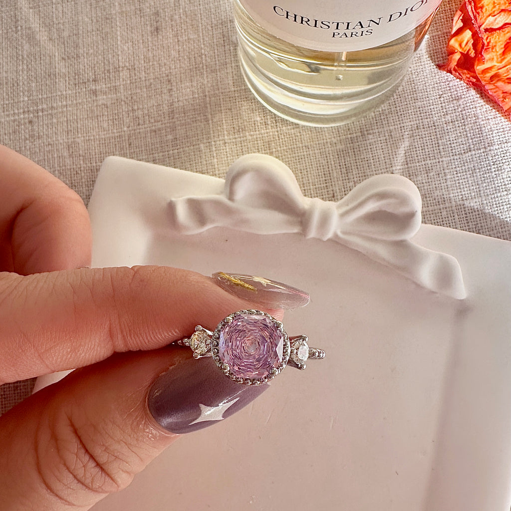 Unique Lavender Amethyst-Style Ring