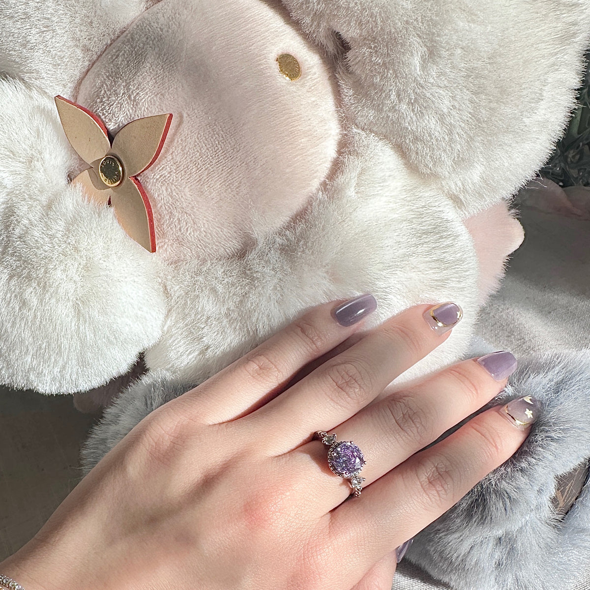 Unique Lavender Amethyst-Style Ring