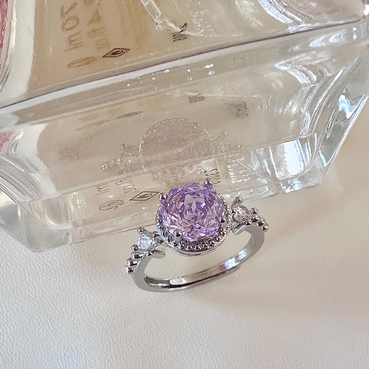 Unique Lavender Amethyst-Style Ring