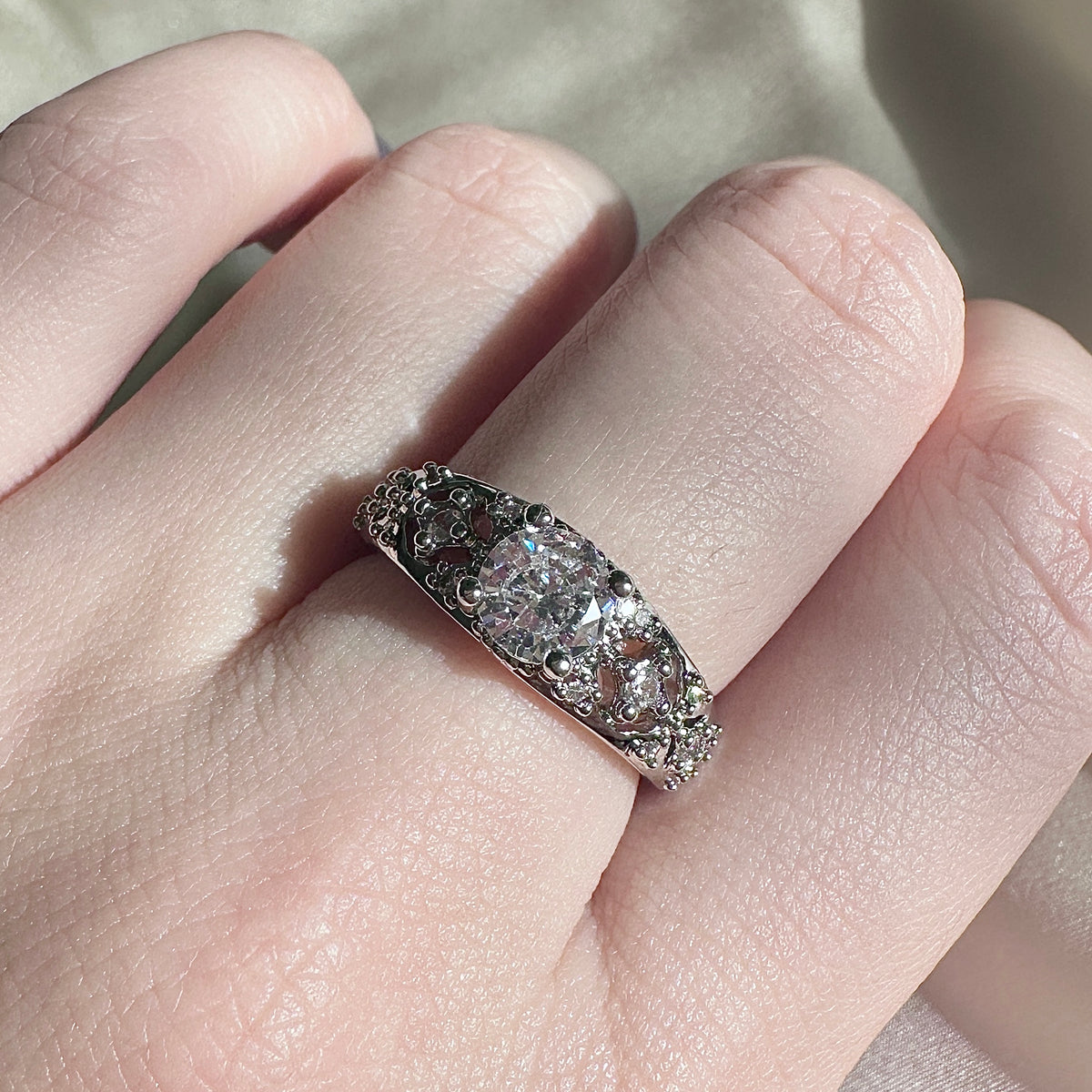 Unique Vintage Filigree Statement Ring
