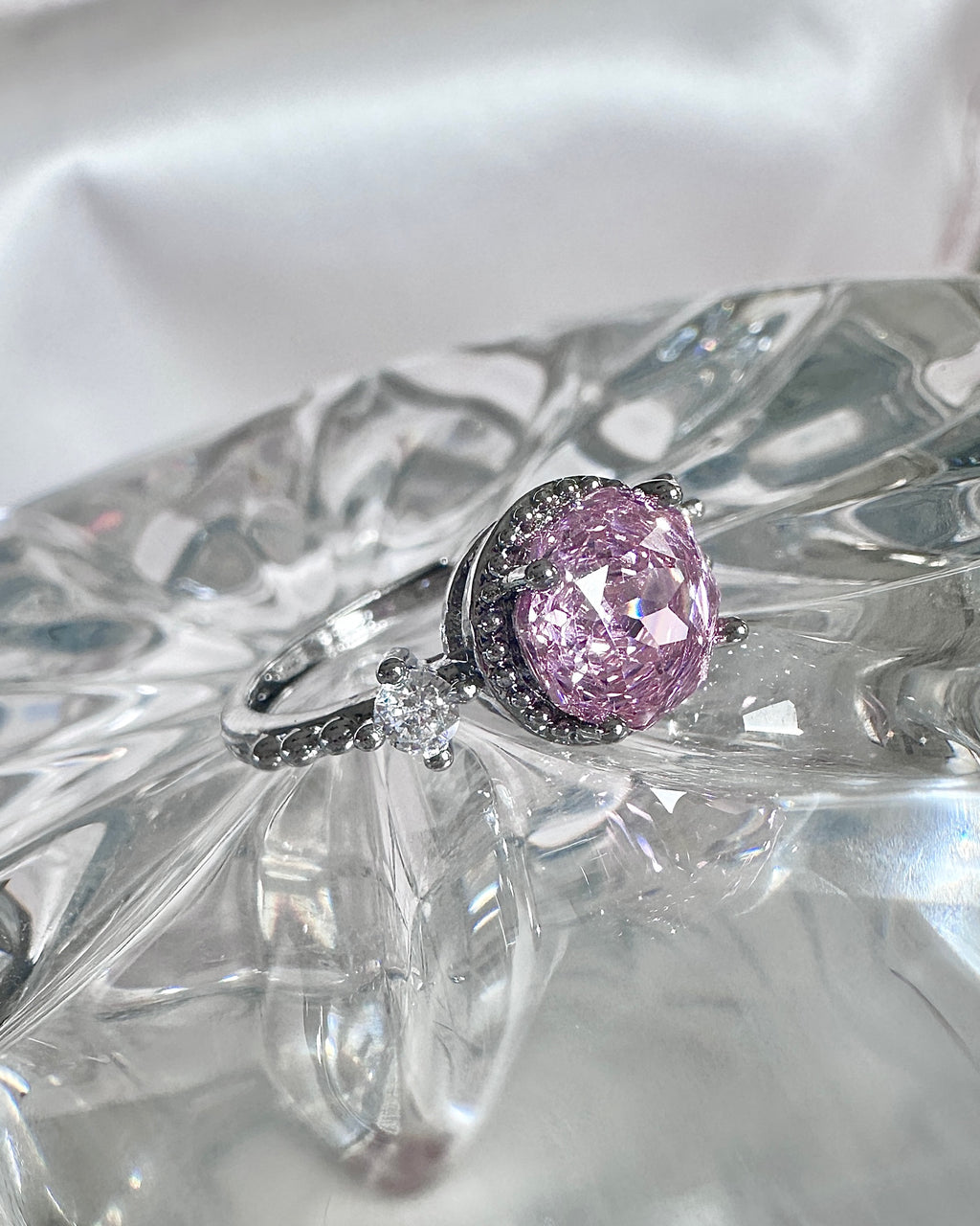Vintage Inspired Pink Gemstone Ring | Gift for Her