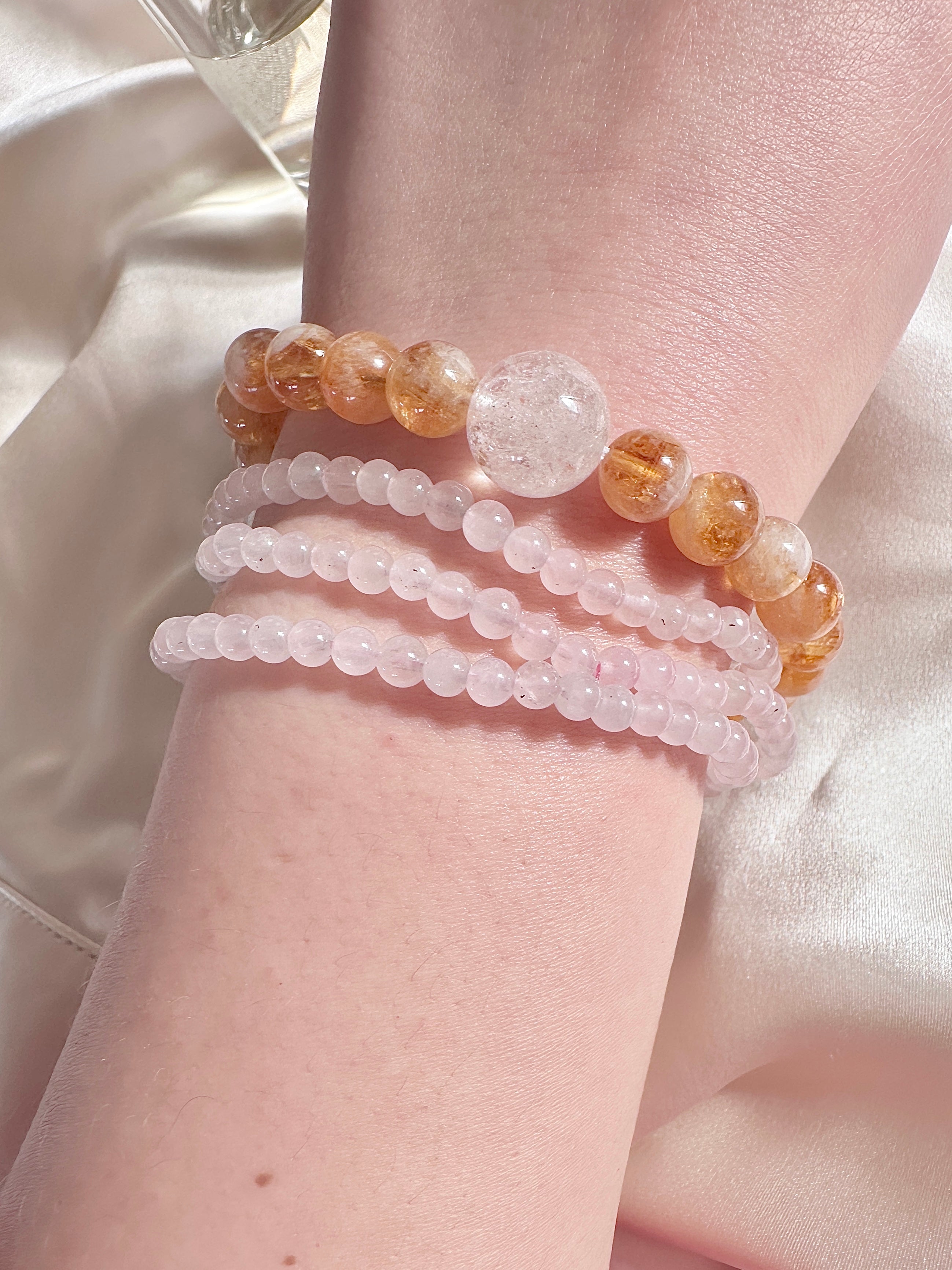 Self-Love Stone-Rose Quartz Bracelet 4mm