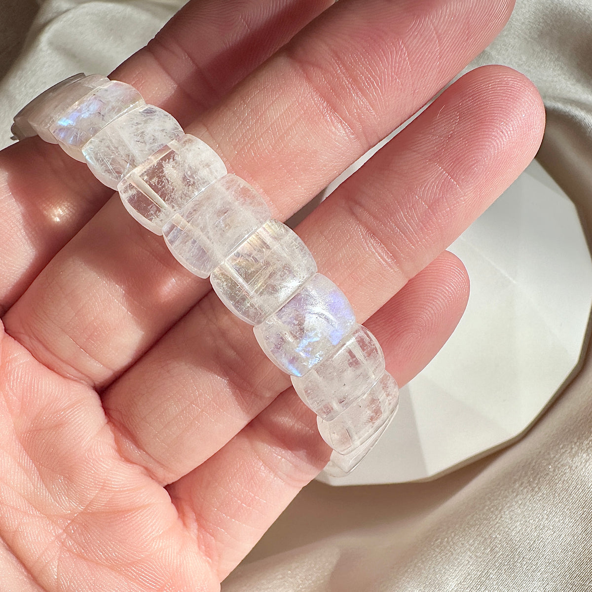 Natural Moonstone Bracelet 10mm– Calming Crystal Jewellery