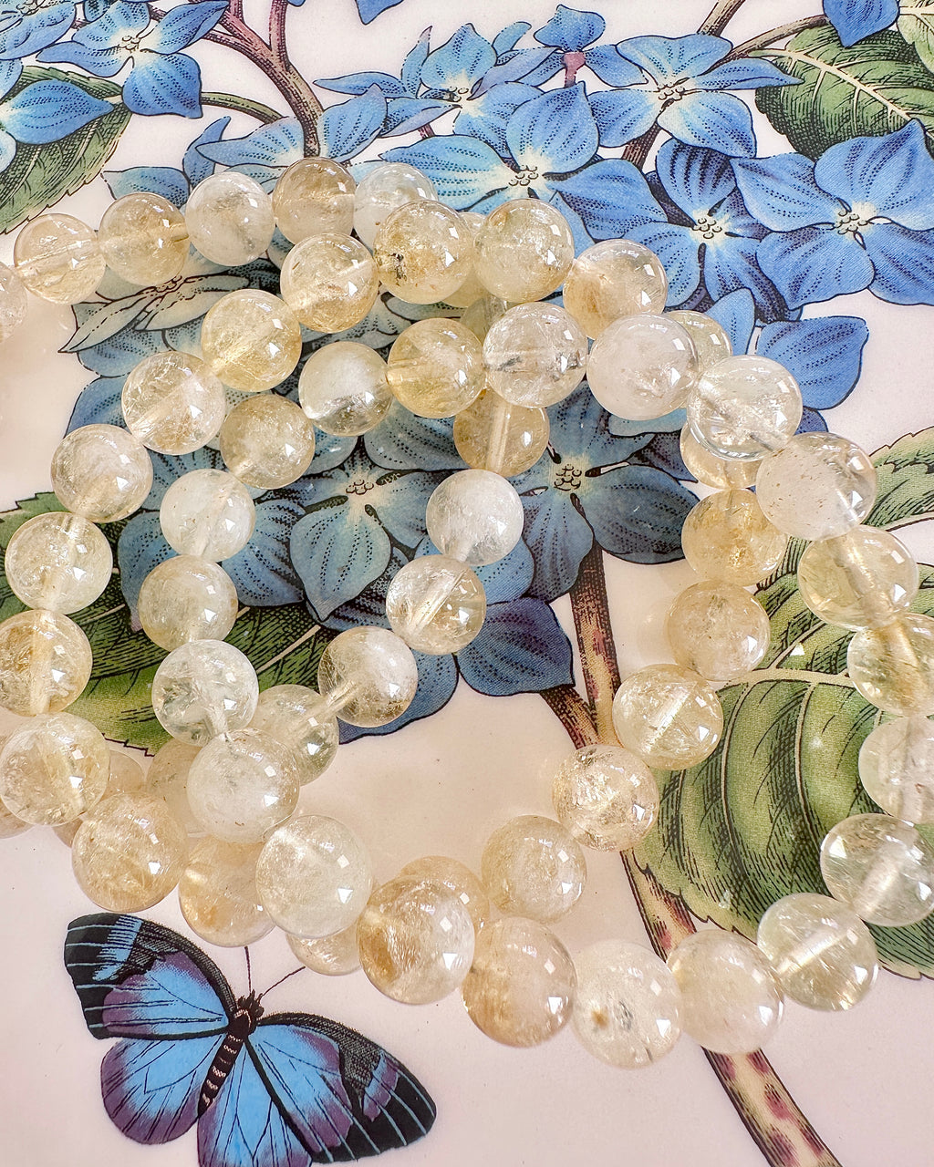 Yellow Phantom Quartz Bracelet 8mm— Stone of Wealth & Career Breakthroughs