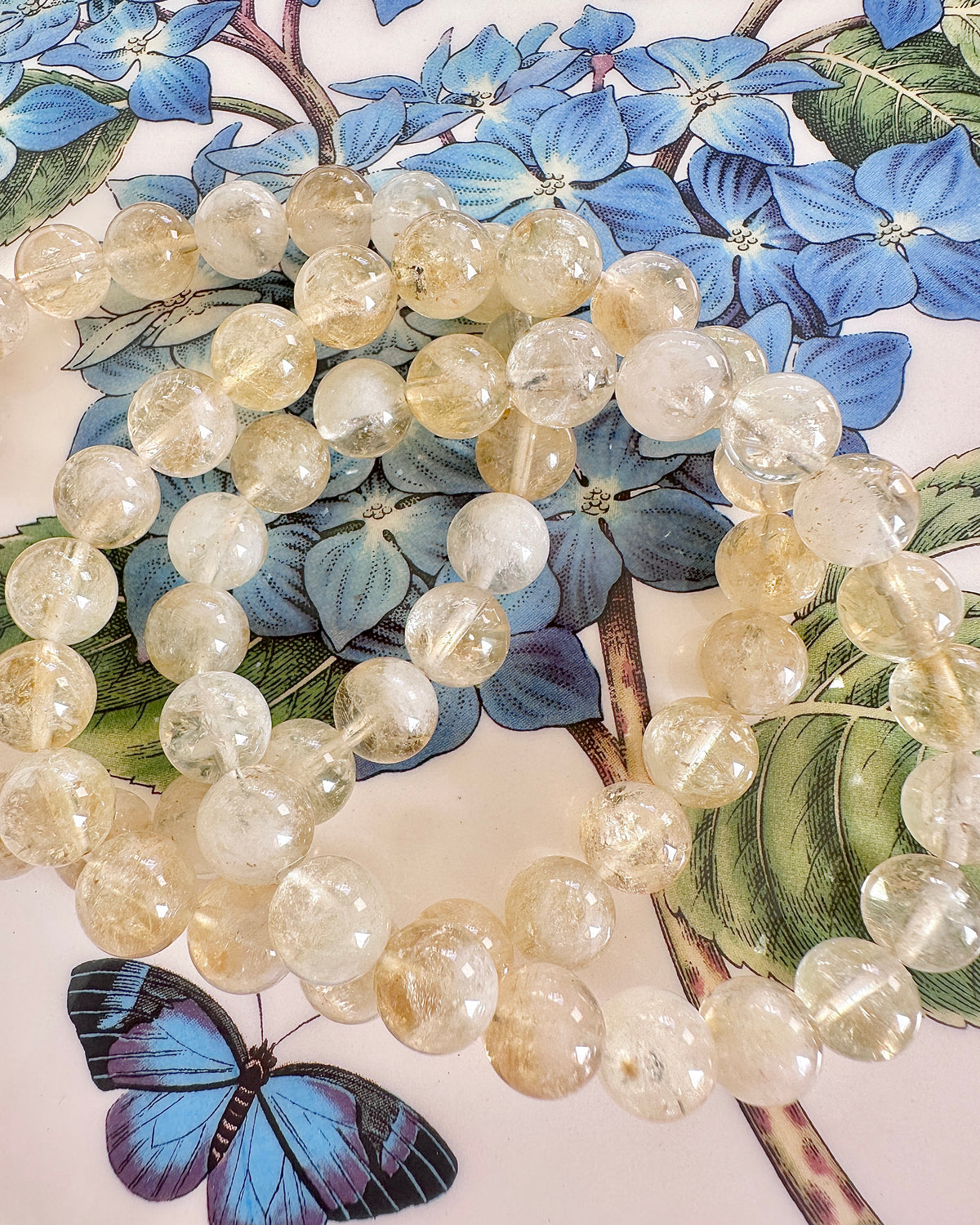 Yellow Phantom Quartz Bracelet 8mm— Stone of Wealth & Career Breakthroughs