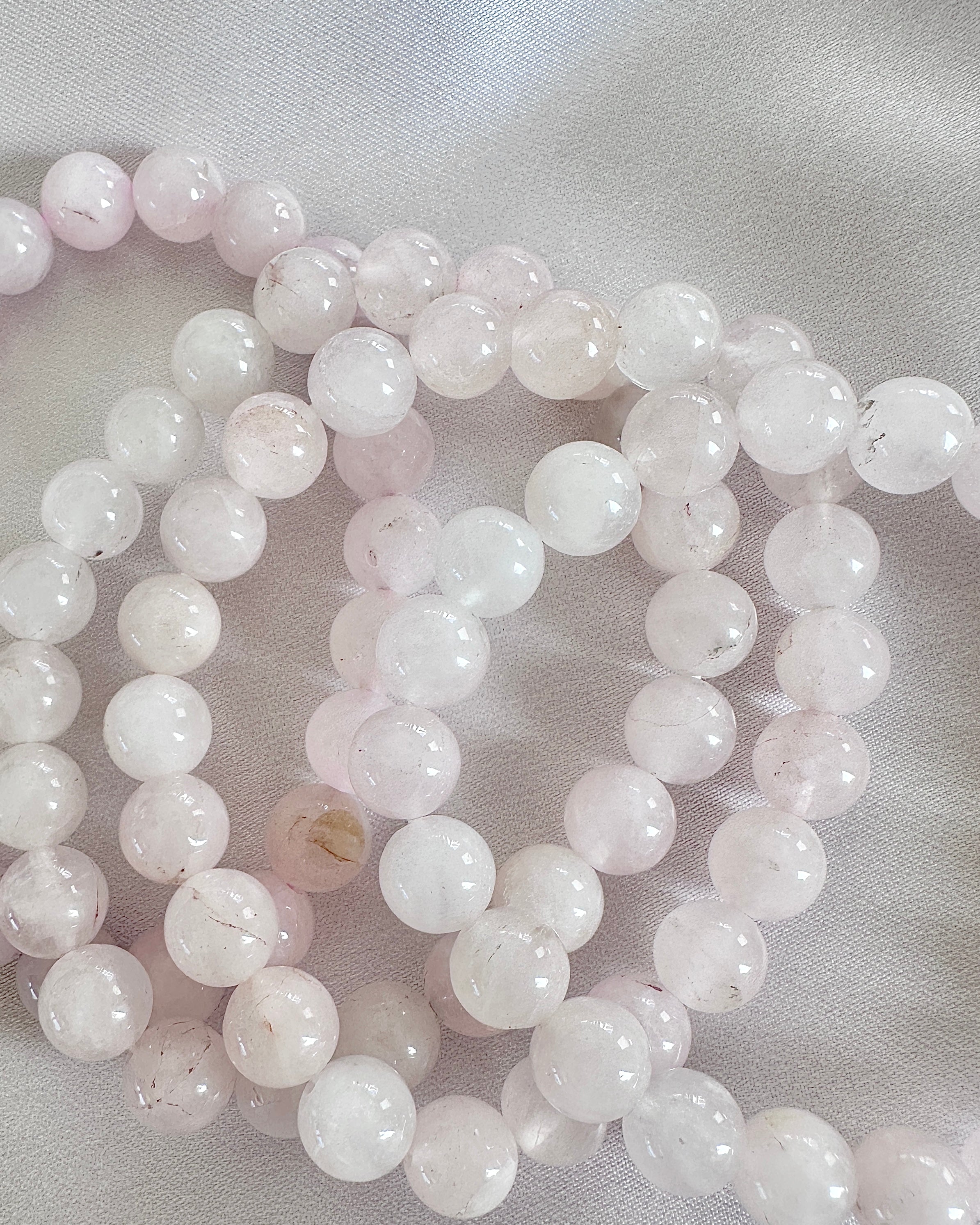 Rose Quartz Bracelet — 10mm Self-Love Stone
