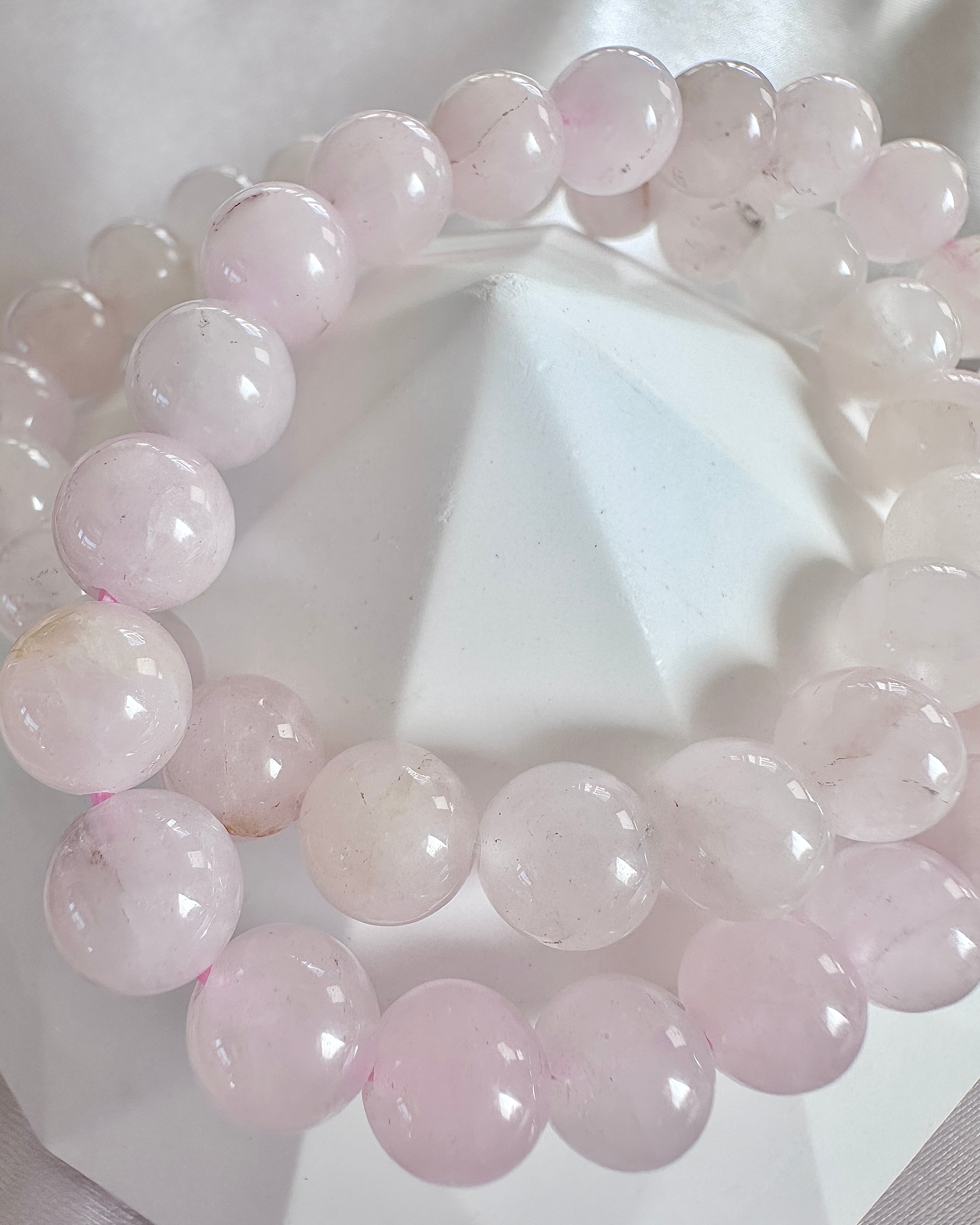 Rose Quartz Bracelet — 10mm Self-Love Stone