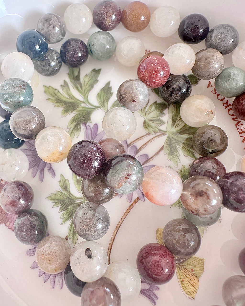 Four Seasons Phantom Quartz Bracelet — 10mm Flower Phantom Quartz