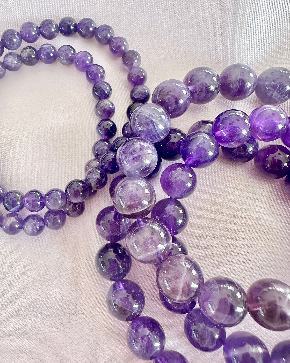 Amethyst Bracelet — Crown Chakra Calm, Focus & Sleep