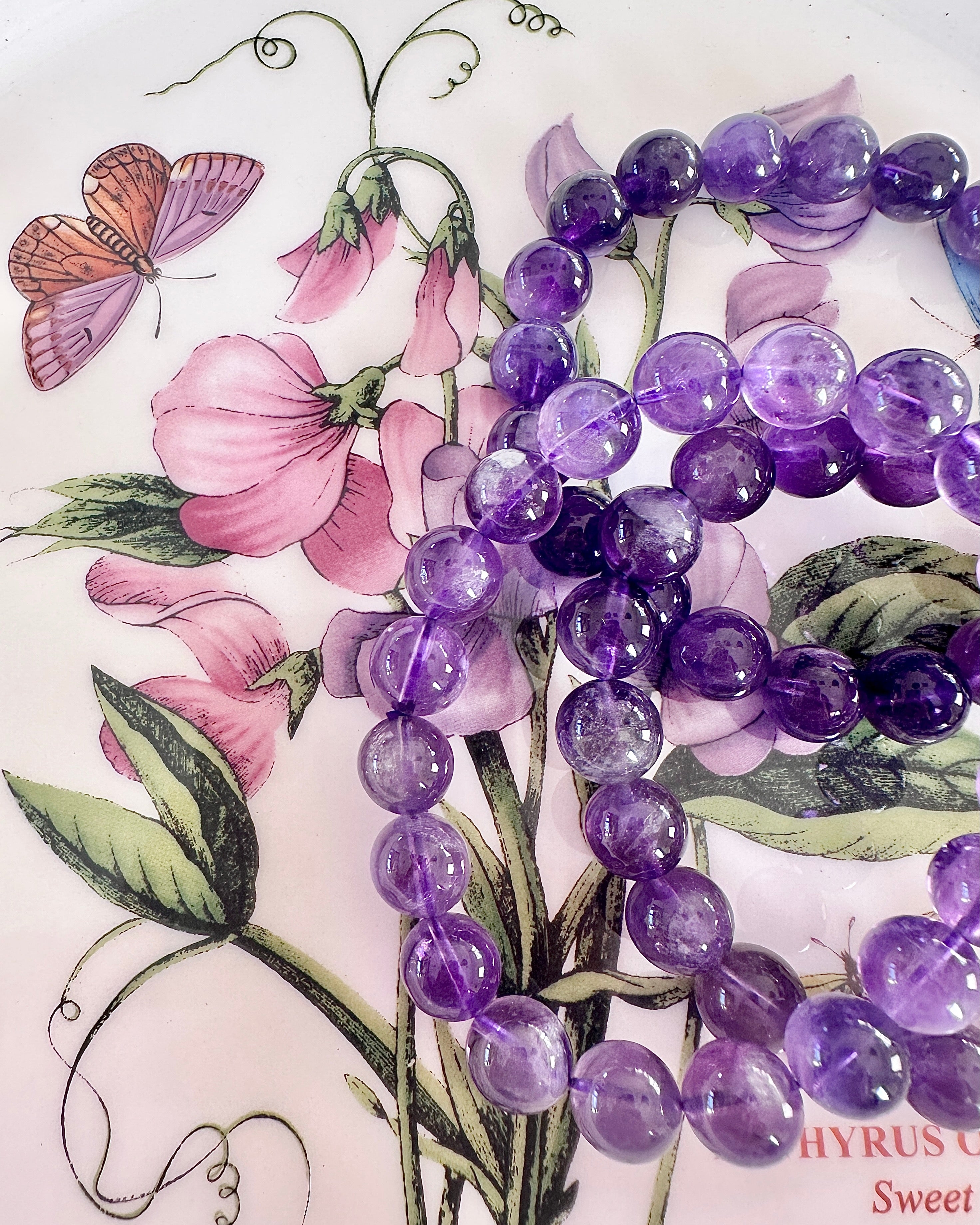 Amethyst Bracelet — Crown Chakra Calm, Focus & Sleep