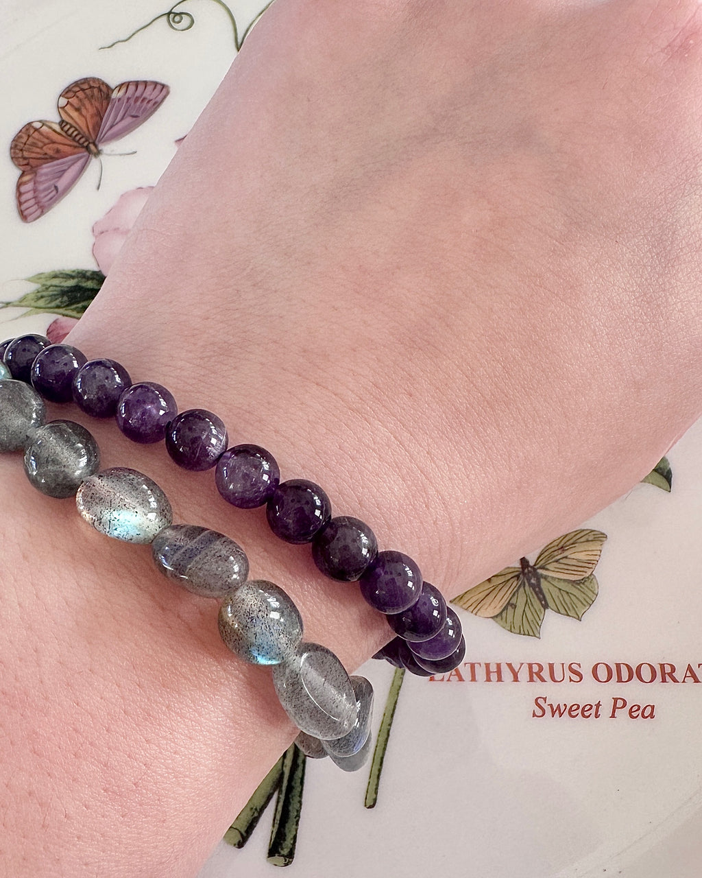 Amethyst Bracelet — Crown Chakra Calm, Focus & Sleep