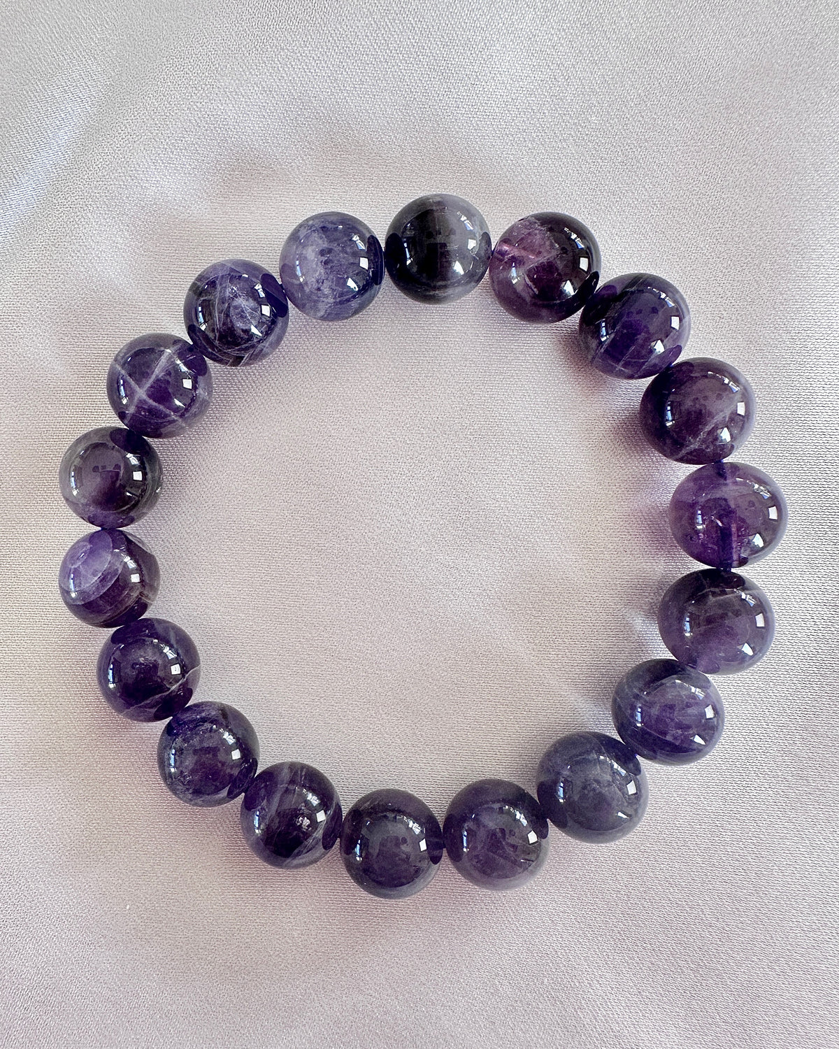 Amethyst Bracelet — Crown Chakra Calm, Focus & Sleep