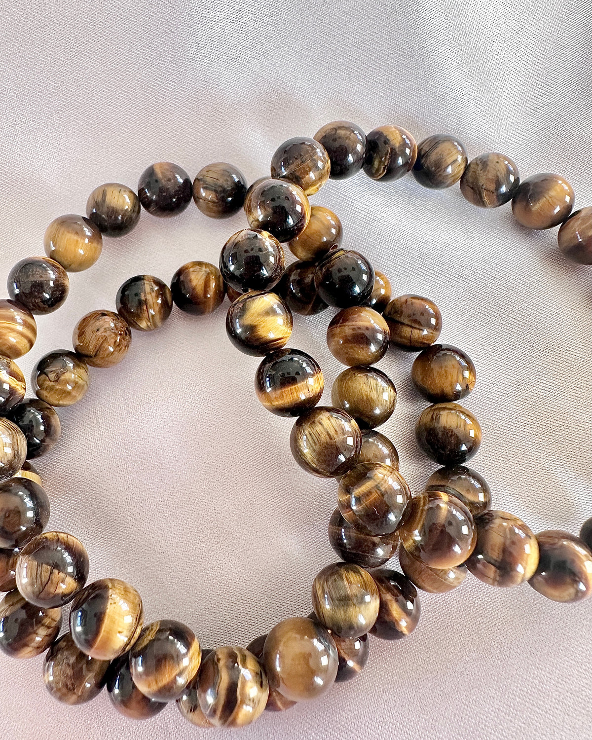 Golden Tiger Eye Bracelet — 10mm Stone of Courage & Personal Power