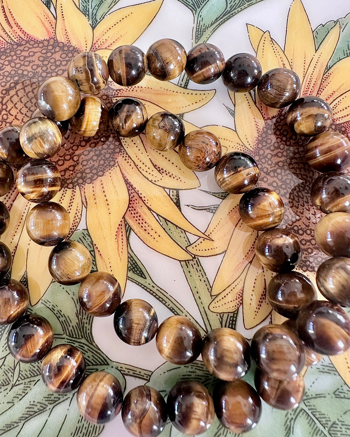 Golden Tiger Eye Bracelet — 10mm Stone of Courage & Personal Power