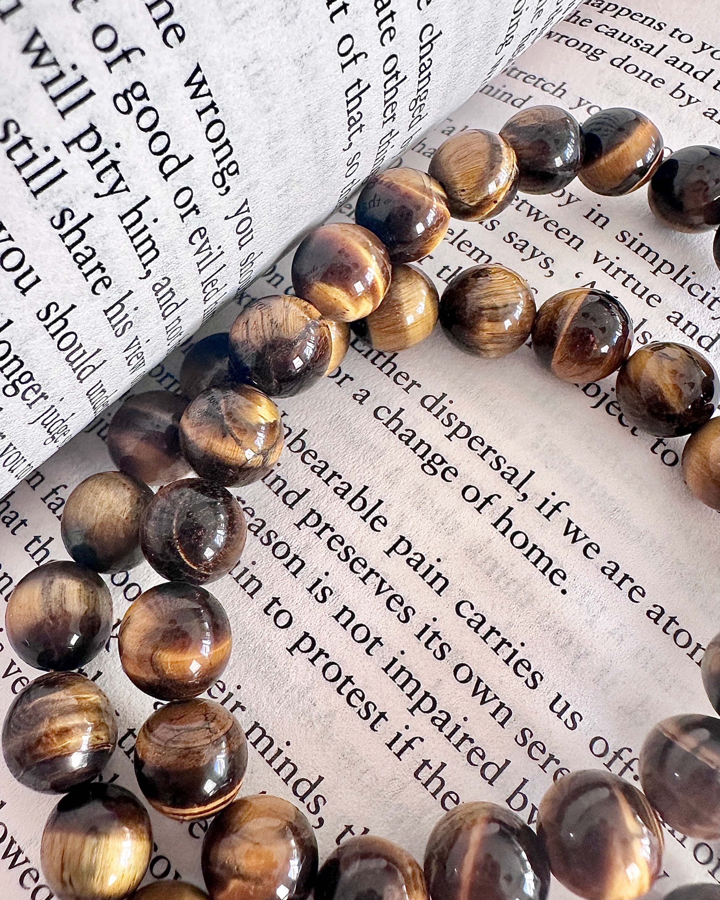 Golden Tiger Eye Bracelet — 10mm Stone of Courage & Personal Power