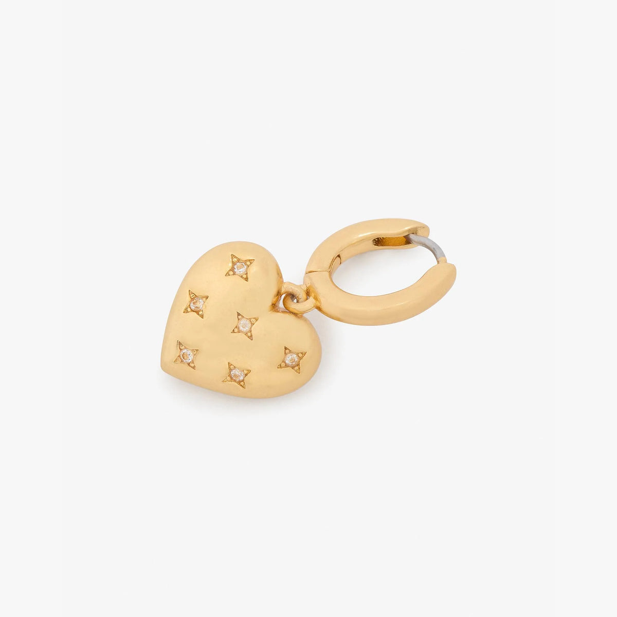 Kate Spade New York: Puffy Heart Huggie Drop Earrings