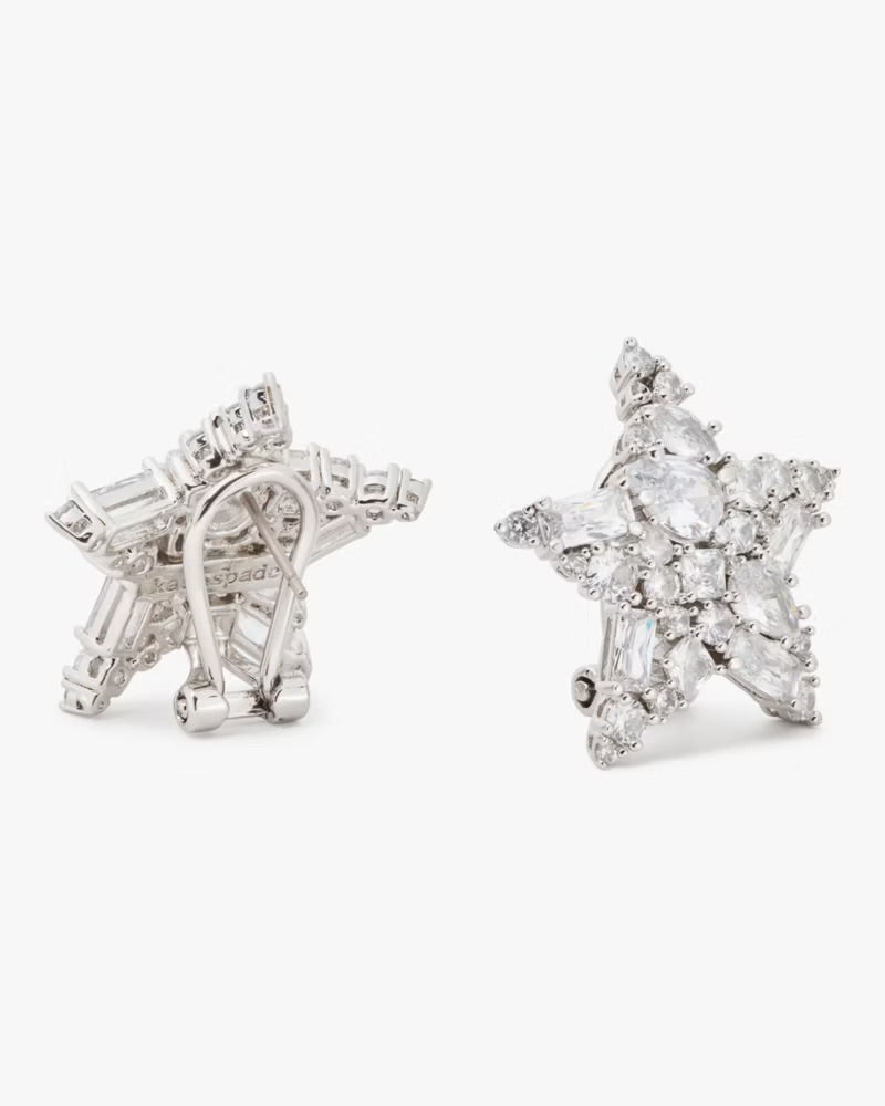 Kate Spade New York: Crystal Cluster Star Statement Earrings
