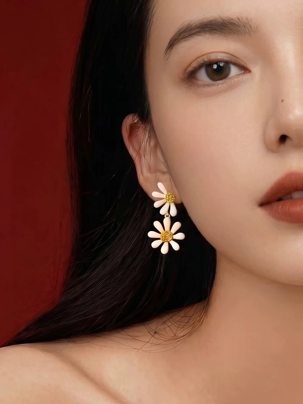 Kate Spade New York: Double Daisy Statement Drop Earrings