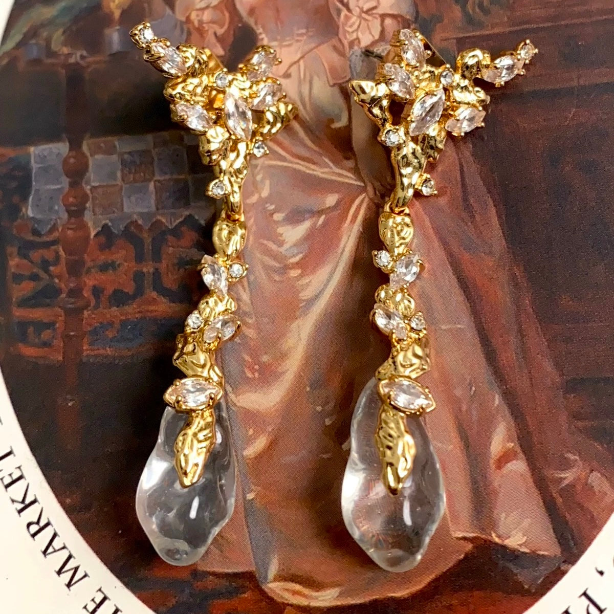 Dream Rain Post Drop Earrings