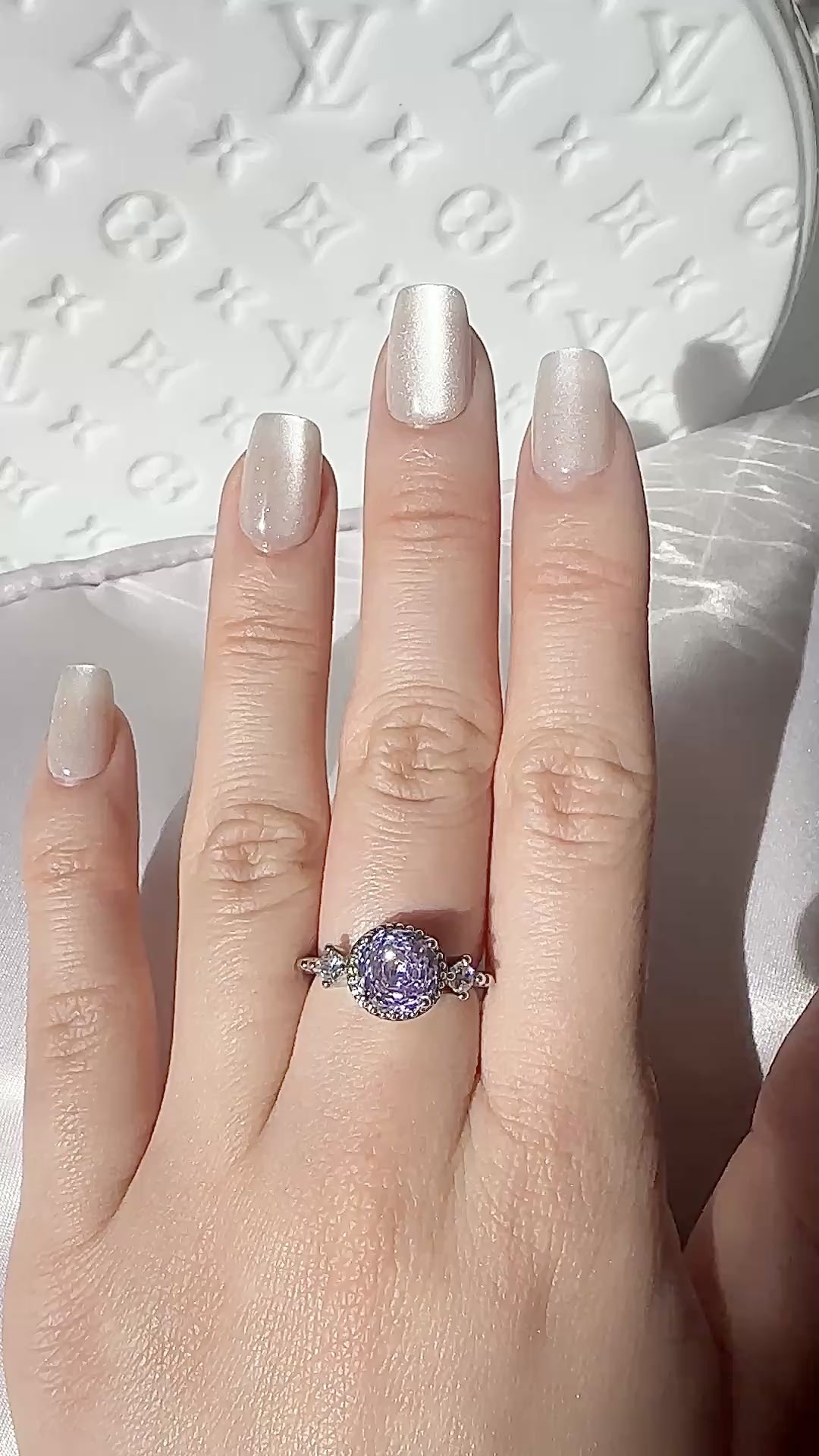 Unique Lavender Amethyst-Style Ring
